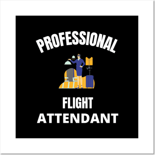 Professional Flight Attendant Posters and Art